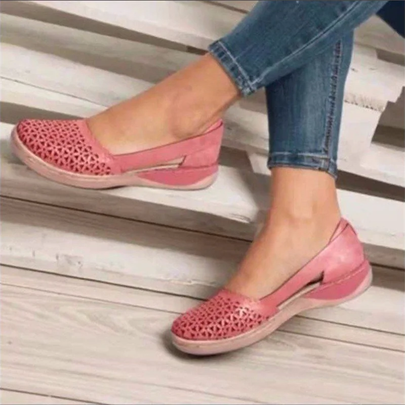 Sandálias artesanais de couro feminino, sapatilhas respiráveis, estilo retrô, chinelo de apoio personalizado para senhoras, verão 2022