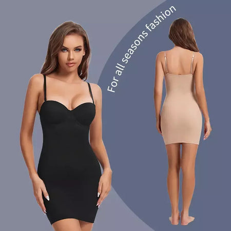 Wechery mulher roupas tubo de estiramento emagrecimento corpo shapewear controle deslizamento coxa comprimento roupa interior branco festa à noite vestidos midi