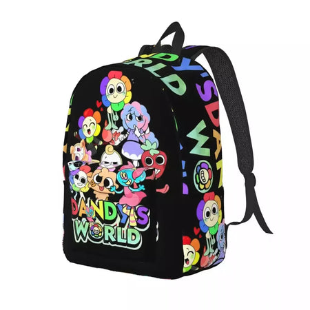 Mochila fofa Dandys World para homens e mulheres, legal, estudante, trabalho, mochila, jogo, laptop, bolsa de ombro ao ar livre
