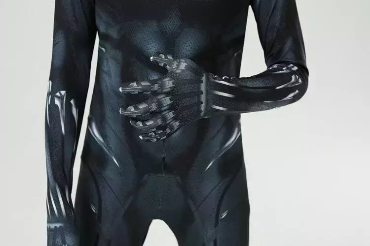 Anime super-herói preto crianças pantera dos homens meninos adultos macacões crianças pantera cosplay traje de halloween bodysuits vestir-se novo