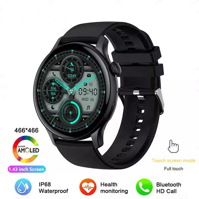 NFC Smartwatch para Mulheres, Tela HD, Rastreador de Saúde, Esportes, Voz, Chamada Bluetooth, Huawei, Xiaomi, Senhoras, Novo, 466x466, 2022