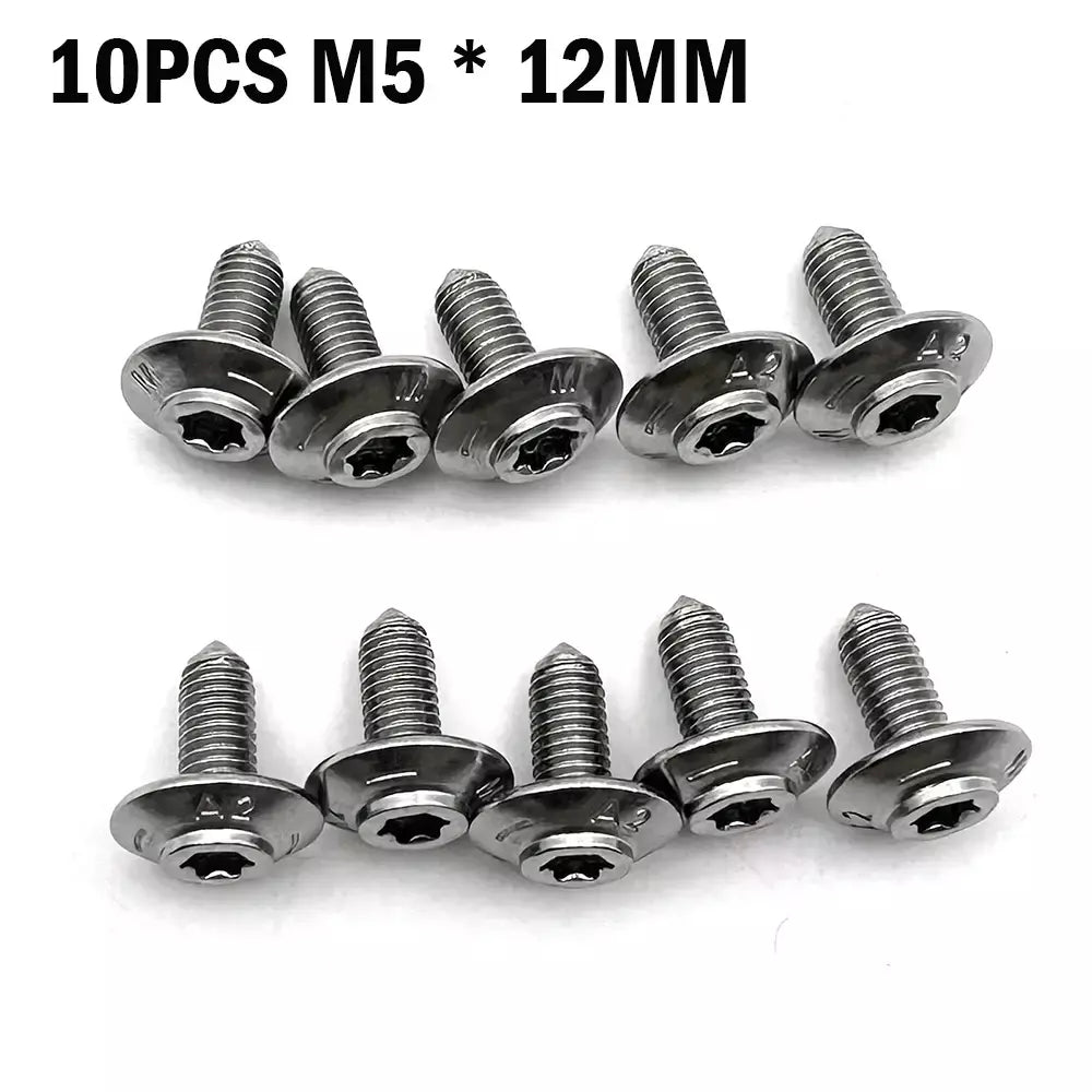 Acessórios para motocicleta m5 * 12 para bmw r1200gs r1250gs f850gs adv r1200rt r1250rt k1600b s1000rr parafusos de carenagem de motocicleta