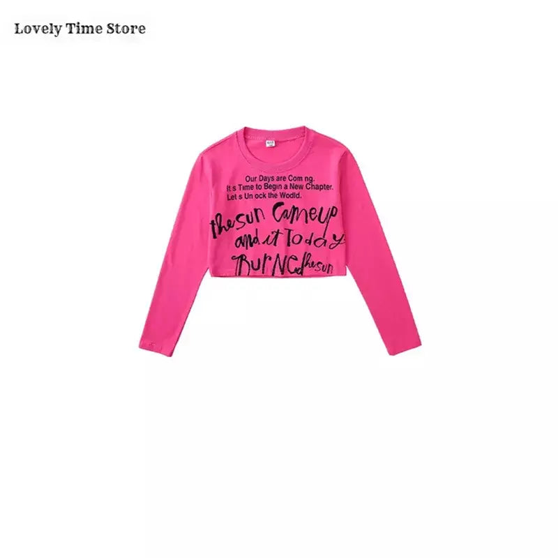 Meninas hip hop letras colheita topo graffiti joggers calças crianças k-pop roupas de dança de rua conjunto crianças menina grupo streetwear traje