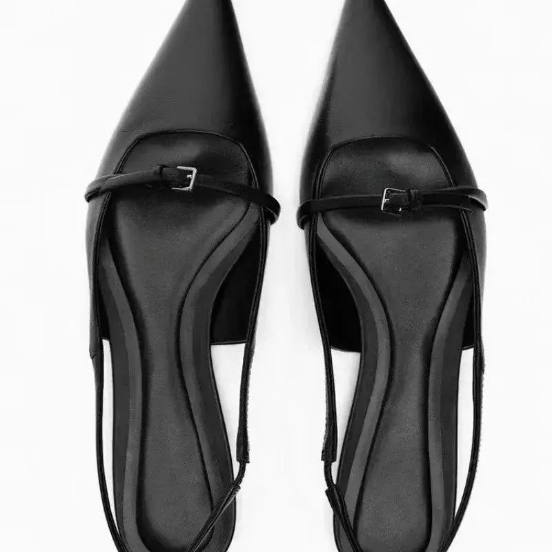 Sandálias pretas para mulheres, senhora de escritório mulas, sapatos baixos confortáveis, plus size, nova moda, verão
