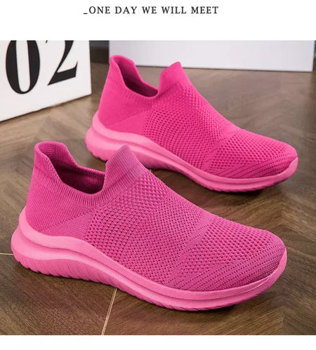 Sapatos masculinos tênis de malha respirável deslizamento em tênis de corrida ao ar livre antiderrapante casal jogging treinamento caminhadas sapatos esportivos