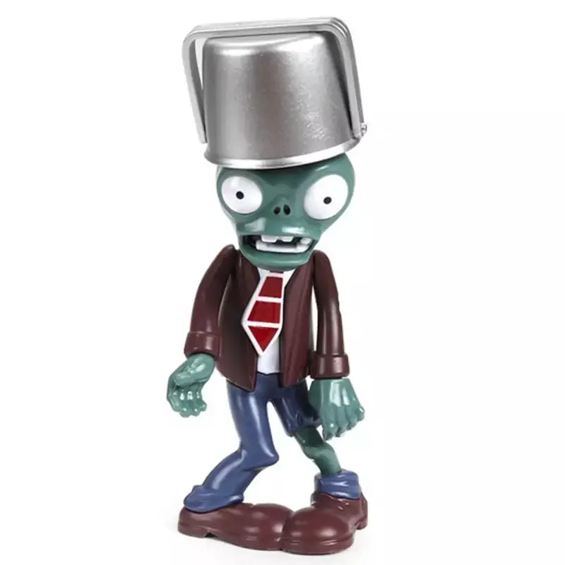 Plantas vs zumbis figura de ação gargantuar dr. zumbi conehead balde de futebol yeti figuras presentes de aniversário crianças brinquedo para meninos