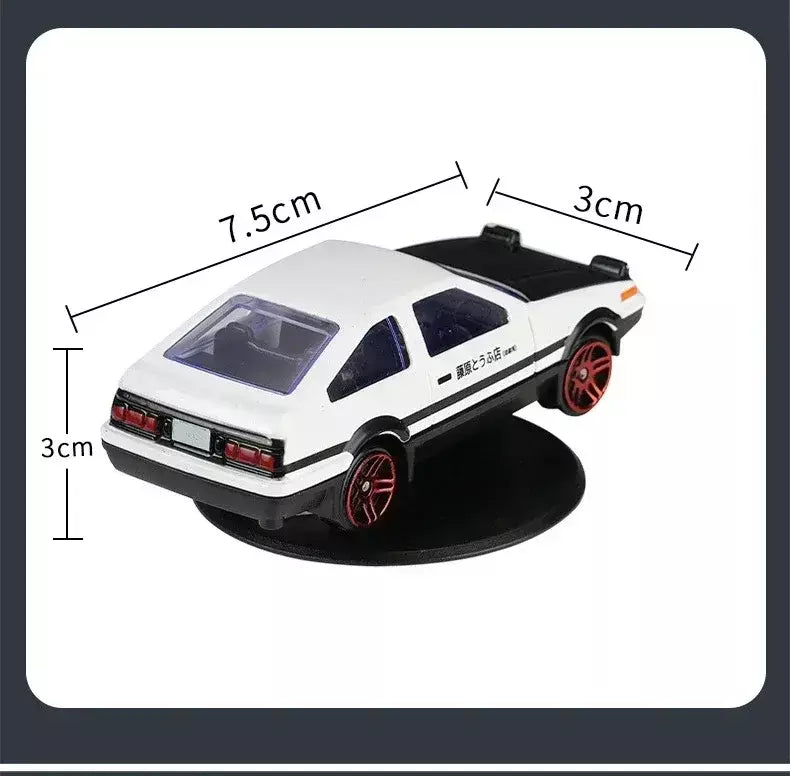 Balanço e deriva com o modelo de carro para ae86 decoração de carro liga fundida meninos brinquedos carros puxar para trás ornamentos de carro interior