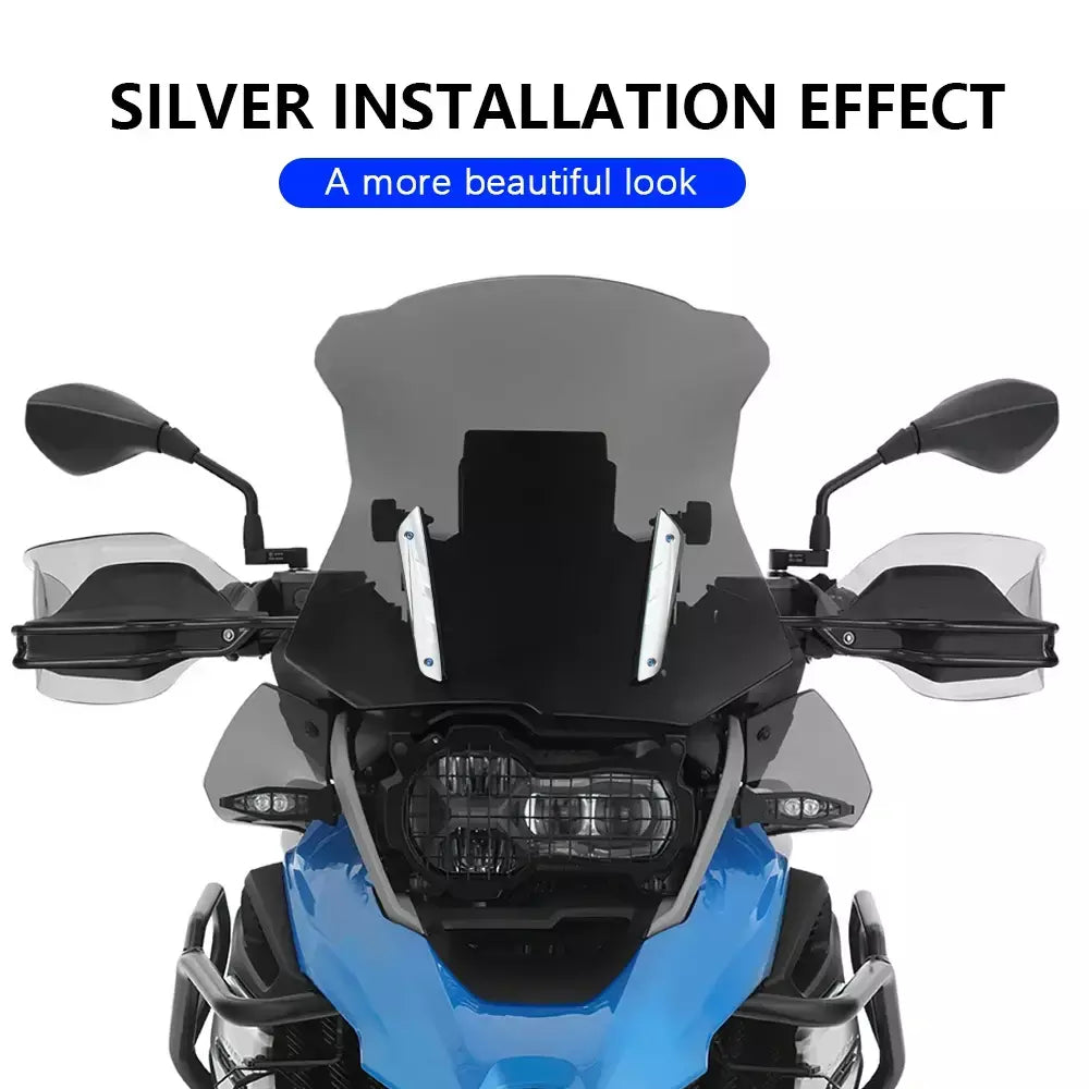 Kit de suporte de tira pára-brisas r 1200 1250 gs aventura 2013-2025 motocicleta pára-brisa guarnição de alumínio para bmw r1200gs r1250gs adv