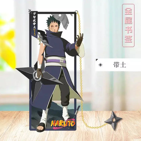 Naruto anime japonês periféricos metal artesanato marcador ornamentos de mesa colecionáveis presente de aniversário criativo para namorado menino brinquedo