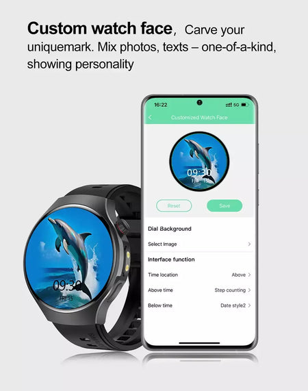 Novo relógio inteligente masculino tela de toque completa bússola bluetooth chamada lanterna esportes atividade fitness freqüência cardíaca à prova dwaterproof água smartwatch