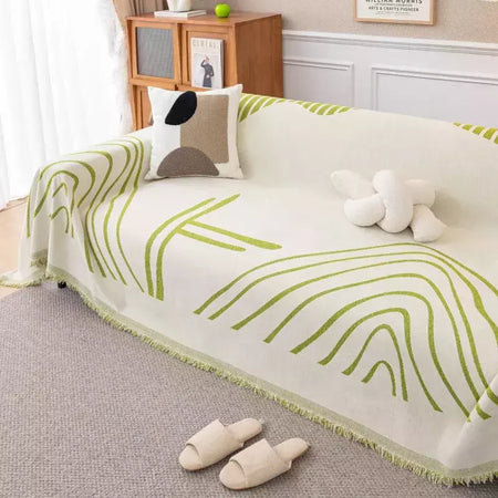 Chenille Sofá Throw Blanket com Tassel, Modern Luxury Cover, Four Season Sofa Cover, Full Covers, Dustproof, Toalha de casa, 1 Pc