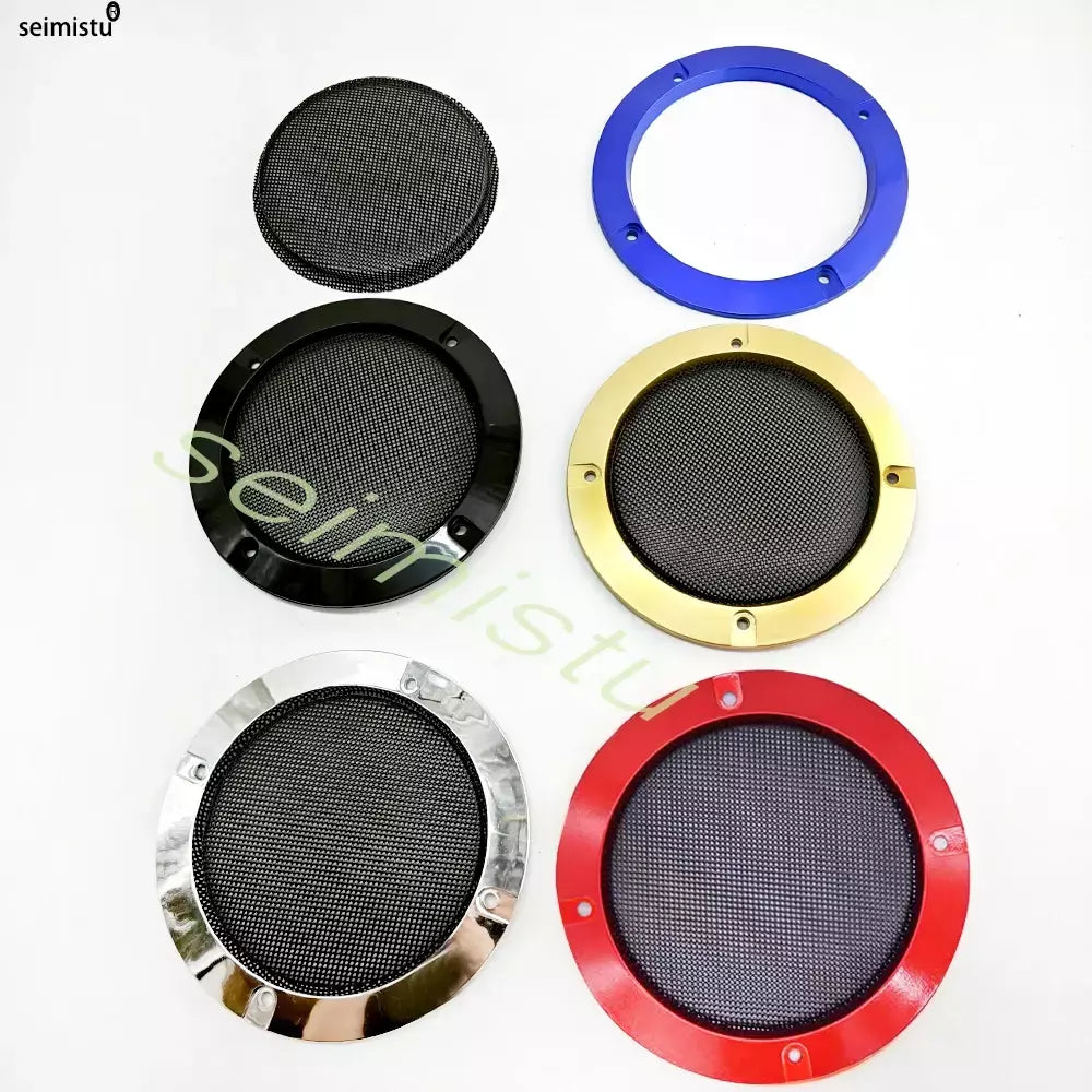 Grade de alto-falante arcade 4 tamanhos 12cm, rede de cobertura cromada, faça você mesmo, áudio e vídeo, jogos de arcade, gabinete, peças de pinball, máquina de venda automática