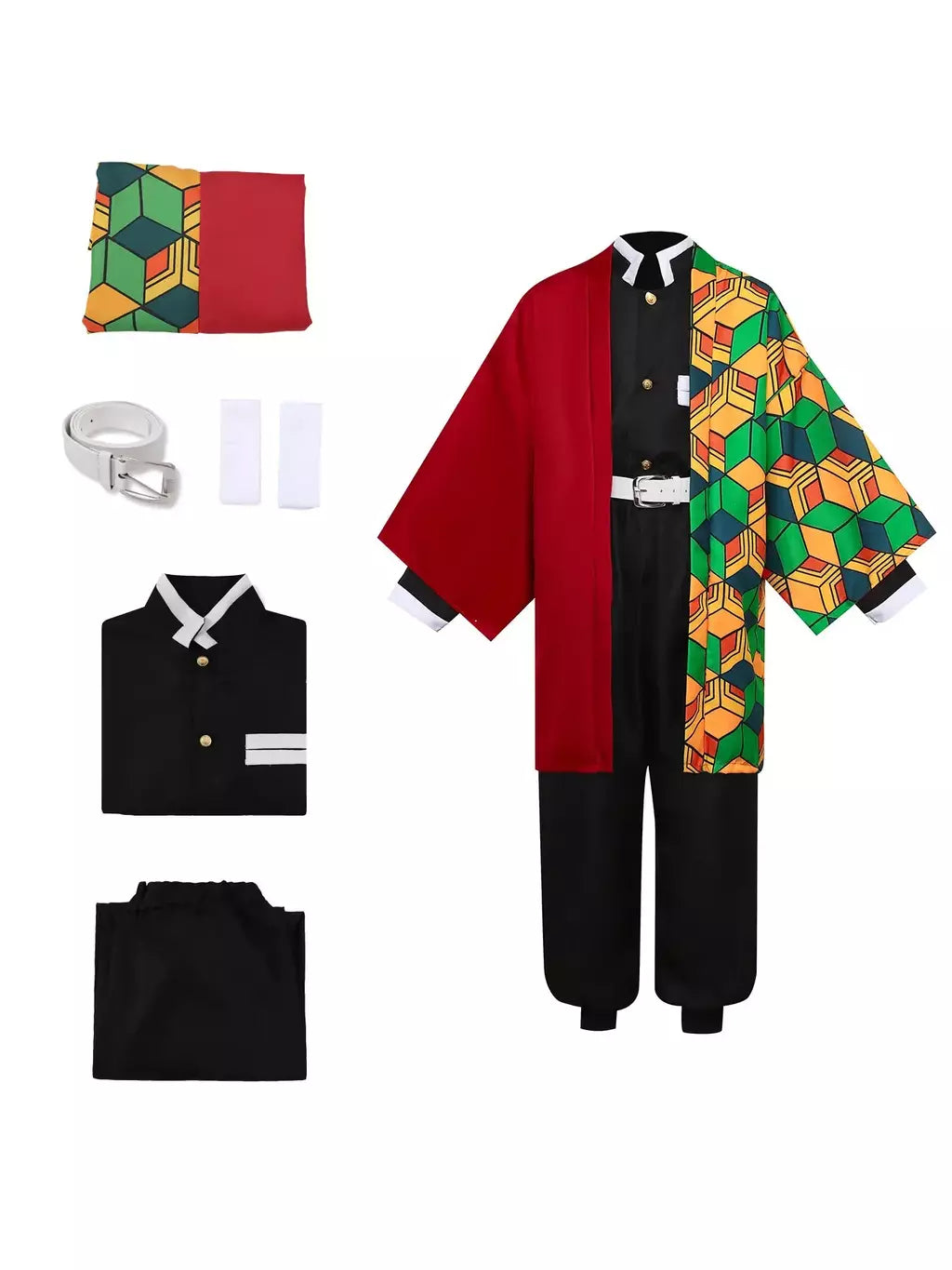 Cosplay traje demônio slayer cosplay tanjiro nezuko cosplay crianças shinobu traje anime dos desenhos animados traje de halloween presentes de natal