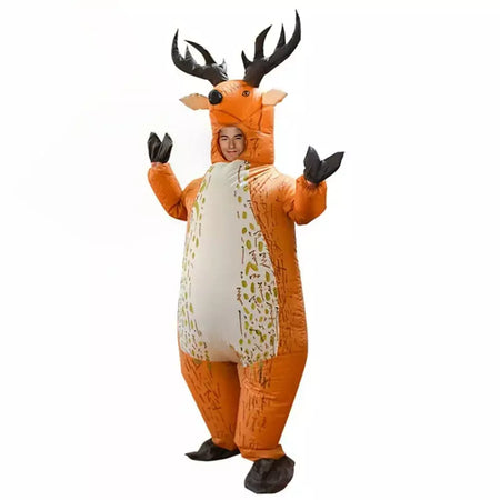 Natal engraçado trajes infláveis homem de gengibre papai noel elk boneco de neve árvore pinguim adulto criança halloween carnaval festa