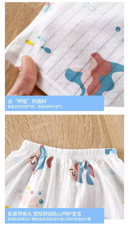 Conjunto de pijamas de manga comprida infantil, Seção fina, Roupa de bebê, Roupa doméstica, Meninos, Meninas, Crianças, Verão, Novo, 2022
