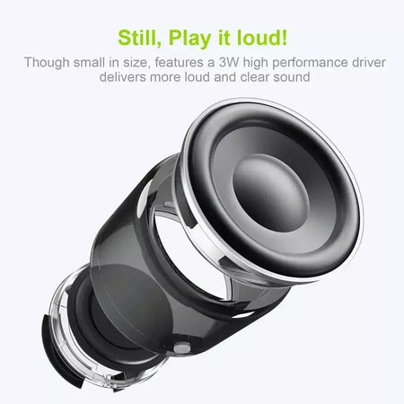 Lipusen A106Pro Alto-falante Bluetooth sem fio portátil, radiador passivo de som de graves aprimorado, alto-falante à prova d'água IPX7 com estojo de transporte