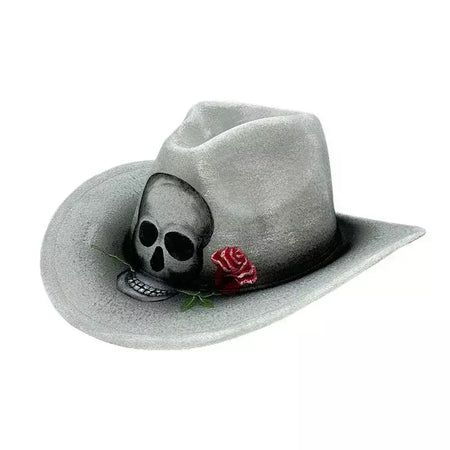 Chapéu de festa de Halloween, desempenho de máscaras coloridas pintadas à mão, adereço de festival fantasma, chapéu de cowboy de Natal