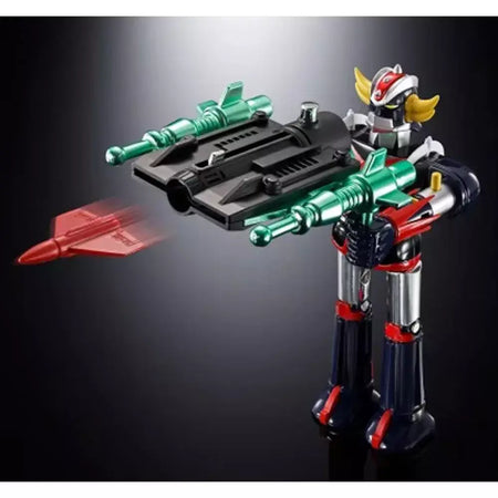 Bandai genuíno chogoku granxer & spazer ufo conjunto 1975 réplica anime figura de ação modelo colecionável estátua brinquedo ornamento presente