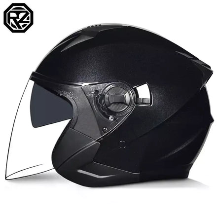 2025 mais recente capacete da motocicleta de alta qualidade metade cobrindo lente dupla cascos para motos masculino feminino casal capacetes de moto