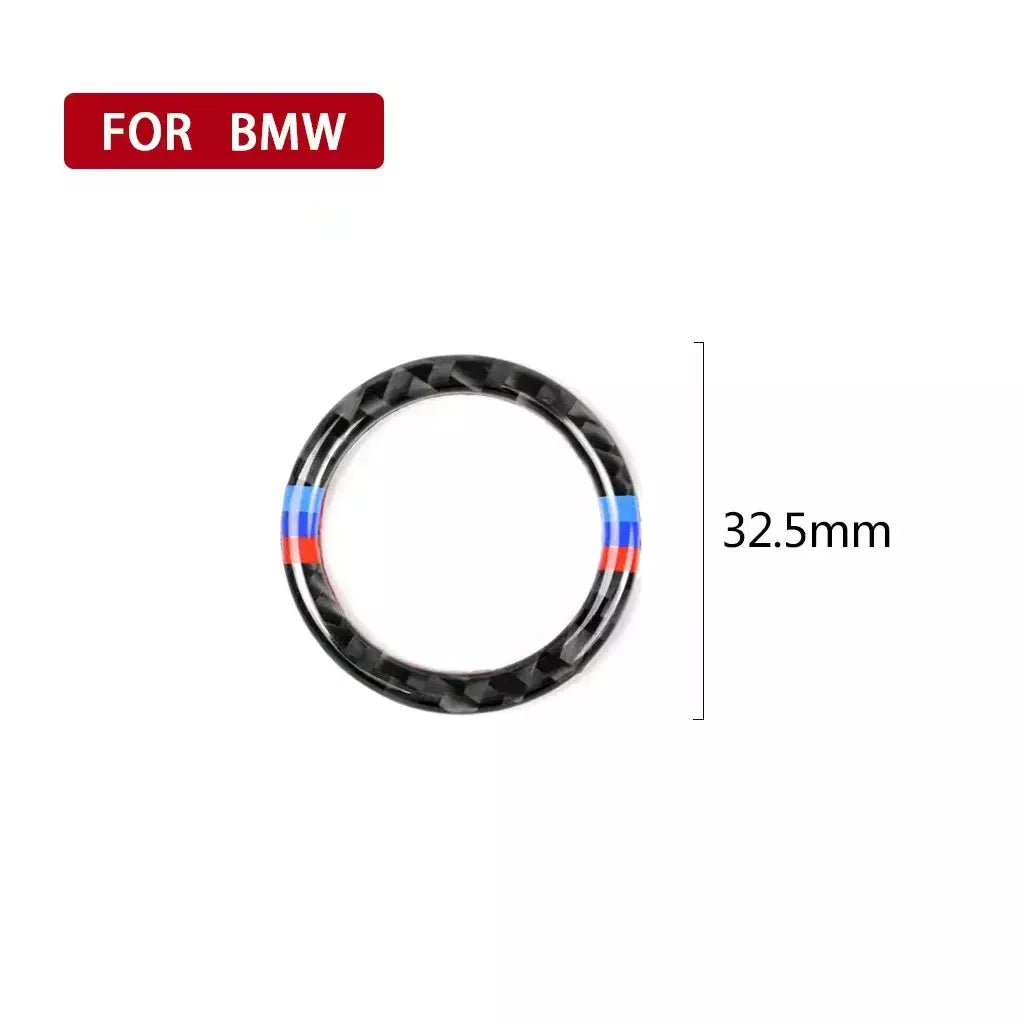 Botão de parada de partida do motor substituir capa guarnição adesivo para bmw 1 3 séries e90 e92 e93 320i z4 e89 acessórios estilo interior do carro