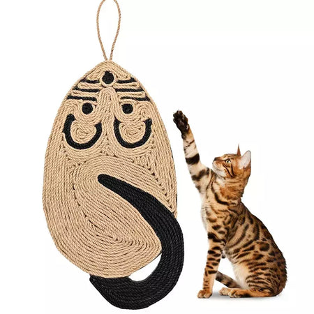 Gato scratcher sisal esteira placa raspador de gato para afiar unhas gatos árvore ratos forma gato arranhando produtos para animais de estimação brinquedos do gato