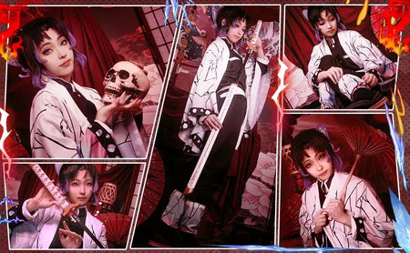 Anime kimetsu não yaiba kochou kochou shinobu cosplay traje demônio slayer kochou uniformes perucas cabelos halloween para crianças adulto