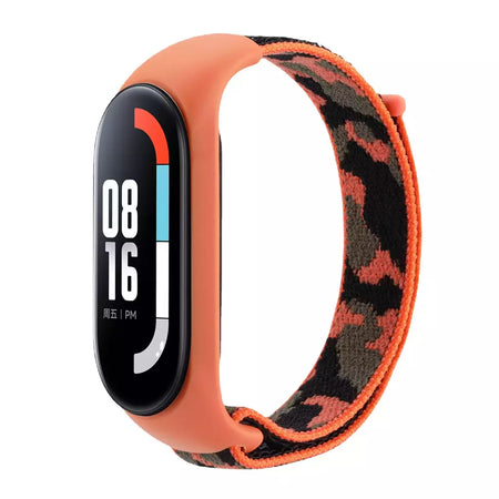 Correia de nylon para Xiaomi Mi Band, pulseira esportiva confortável, pulseira para Mi Band 7, 6, 5, 4, 3