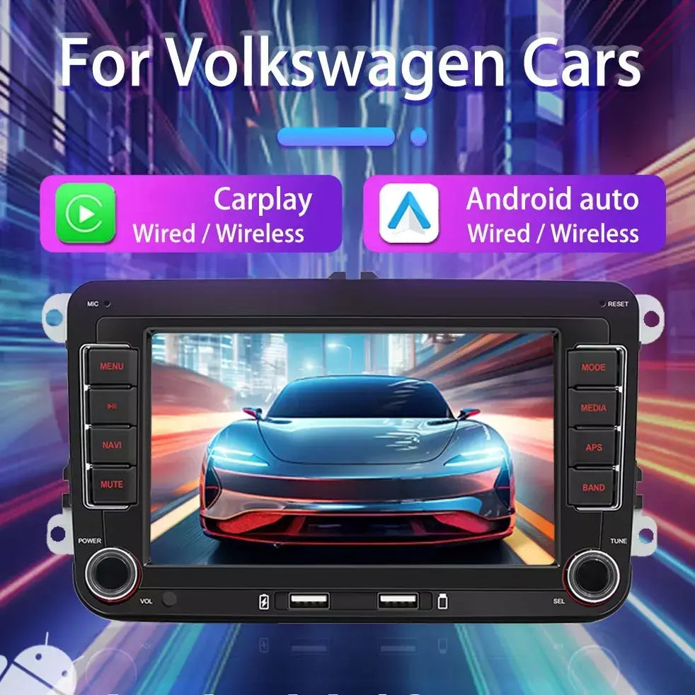 2din rádio do carro android para volkswagen golf 5 6 polo passat b6 b7 cc skoda jetta universal multimídia carplay wifi navegação gps