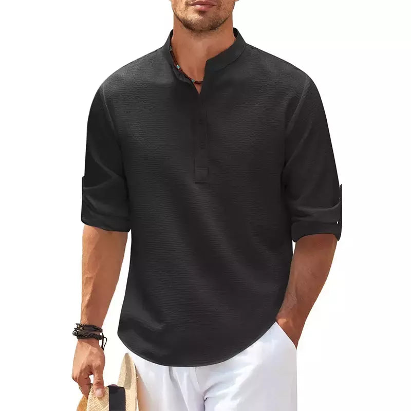 Camisa casual de linho masculina, blusa feminina, camisa feminina, camisas femininas, tops de manga longa, novo, 2022