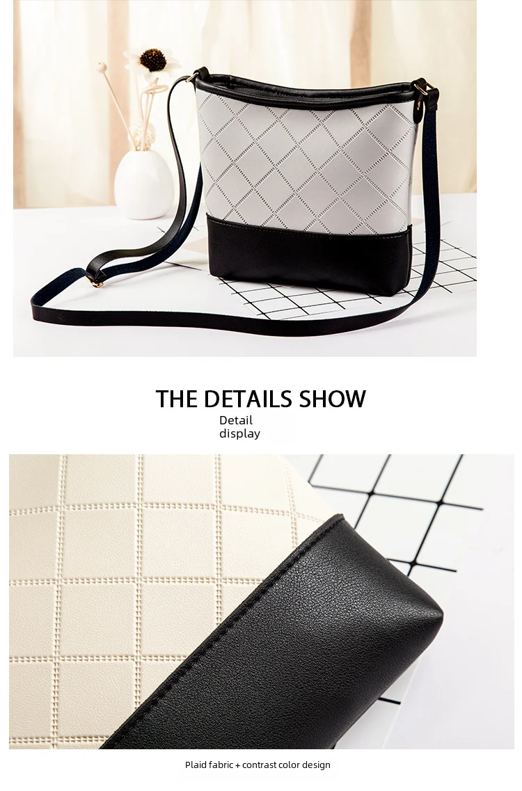 Bolsa de ombro única padrão floral para mulheres, Bolsa de balde pequena, Superfície macia, Material PU, Bolsa Crossbody elegante para senhoras