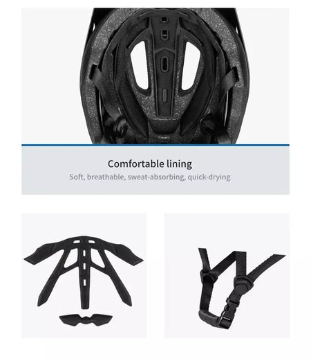 Batfox capacete de bicicleta mtb ajustável, leve, respirável, forro confortável, esportes ao ar livre, chapéu seguro para homens e mulheres, capacete de ciclismo