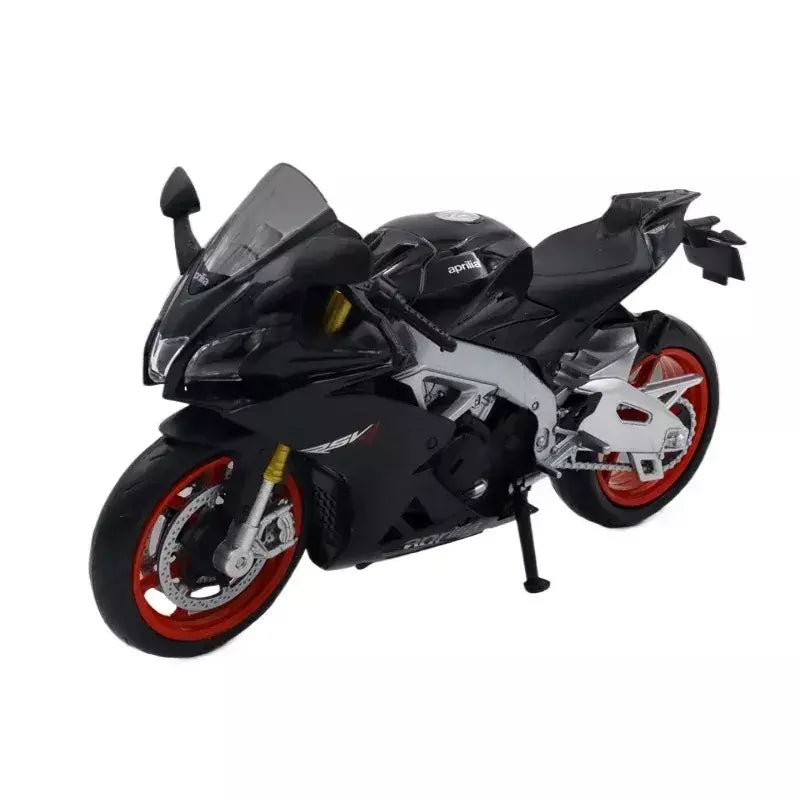 1:12 apulia rsv4 suzuki gsx liga modelo de carro da motocicleta brinquedos diecast roda dianteira direção suspensão da roda traseira presentes das crianças