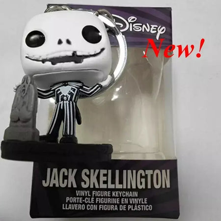 Novos chaveiros funko disney demona princesa bella ariel alice anna elsa bell jack sally ponto figura de ação brinquedos ornamentos