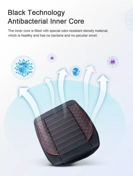 SEAMETAL Capa de assento de carro totalmente cercada, couro PU premium, protetor de assento automático, almofada anti-arranhões, tapete de proteção para cadeira