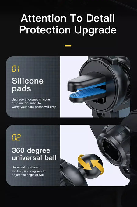 Essager gravidade suporte do telefone do carro clipe de ventilação de ar montar suporte do telefone celular no carro gps suporte para iphone 14 13 12 pro xiaomi