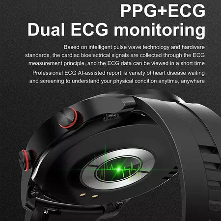 Xiaomi ecg + ppg chamada relógio inteligente masculino laser saúde pressão arterial fitnes esportes relógios à prova dwaterproof água smartwatch + caixa