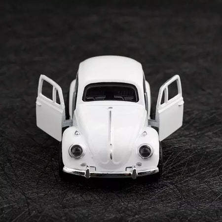 (Ensacado) 1:8 besouro clássico fofo, modelo de carro de liga, veículo simulado, carro de liga infantil, modelo de brinquedo de menino, enfeites de carro