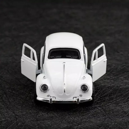 (Ensacado) 1:8 besouro clássico fofo, modelo de carro de liga, veículo simulado, carro de liga infantil, modelo de brinquedo de menino, enfeites de carro