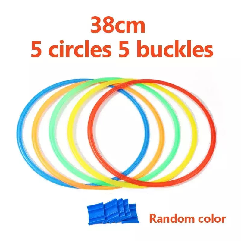 Brinquedos esportivos engraçados para treinamento físico infantil, treliça jump ring set, jogo ao ar livre, 10 aros, 10 conectores para brincar no parque, meninos e meninas, novo