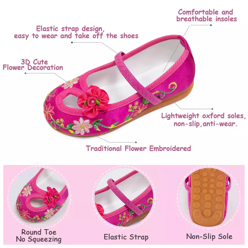 Encanto Mirabel sapatos para meninas, fantasia cosplay de Halloween, vestido Mary Jane, bailarina, casual, infantil, infantil, 4-12yrs