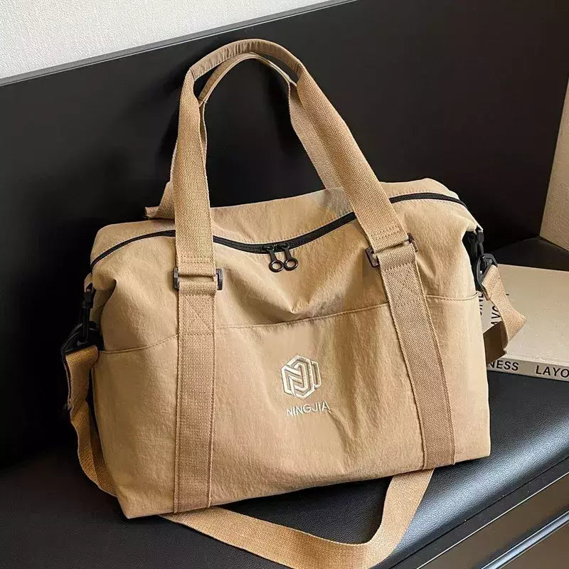 Saco de ginástica casual de grande capacidade para mulheres, bolsa de ioga Crossbody Trendy Sports Handbag Bagagem de viagem de negócios