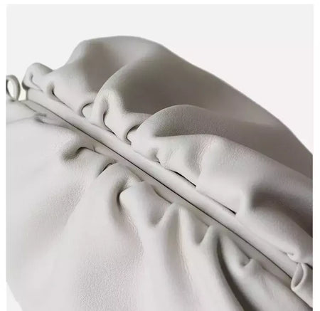 Saco de Nuvem de Couro Genuíno para Mulheres, Couro Macio, Ombro Crossbody Bags, Alta Qualidade, Embreagens Femininas Noite, Senhoras, 2023