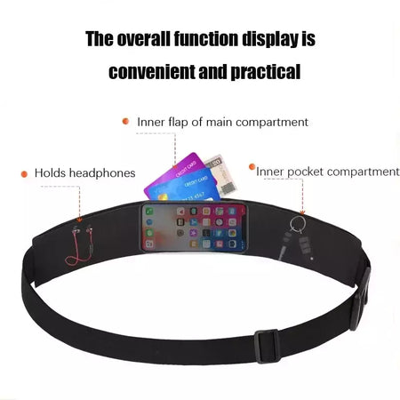 Cintura impermeável e sacos de corrida para mulheres, suporte do dinheiro, suporte do telefone, corrida, treinamento, cinto chave, acessórios de bicicleta, bolsas, esportes, fitness