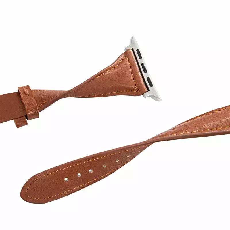 Pulseira de couro para Apple Watch, Banda, Pulseira, Ultra 9, 7, SE, 3, 4, 6, 8, 44mm, 40mm, 41mm, 42mm, 38 milímetros, 49 milímetros, 44 milímetros, 45 milímetros