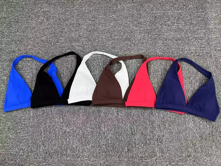 Esportes Push Up Bra para Mulheres, Top Esportivo, Roupas Fitness, Roupas de Yoga, Branco, Preto, Azul, Café, XS, 2022