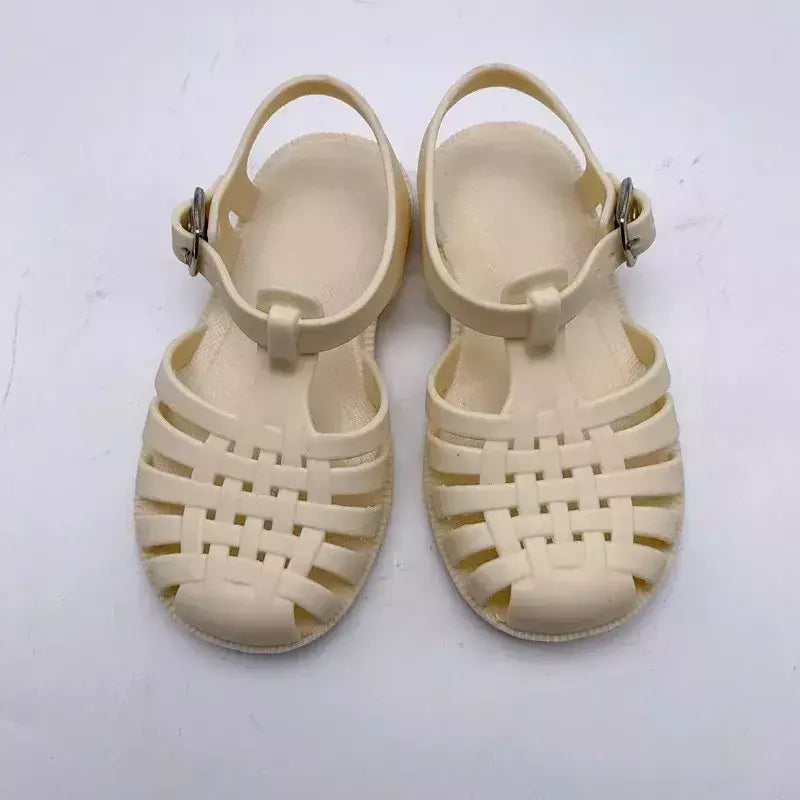 Criança sapatos de praia para o mar verão meninas sandálias gladiador bebê macio antiderrapante princesa geléia sapatos menino romano flip-flops