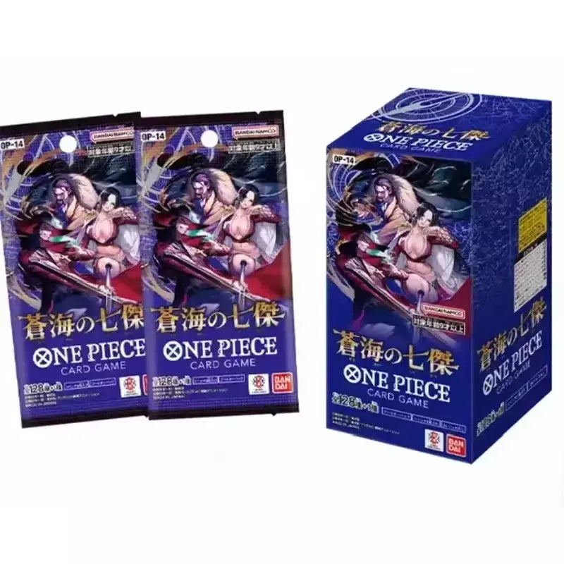 Uma peça tcg caixa de reforço de cartão de jogo japonês selado autêntico japonês OP01-OP13 série completa caixa de reforço cartões de coleção de jogo