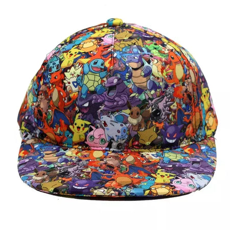 Anime figura pokemon boné de beisebol pikachu chapéu ajustável pokemon cosplay hip hop dos desenhos animados chapéus adultos menino menina crianças presentes aniversário