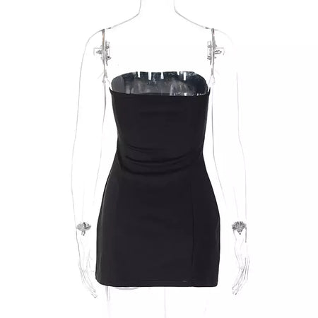 Hawthaw-Mini vestido curto preto feminino, streetwear noturno, bodycon, roupas de festa, clube, itens por atacado para negócios, verão, 2022