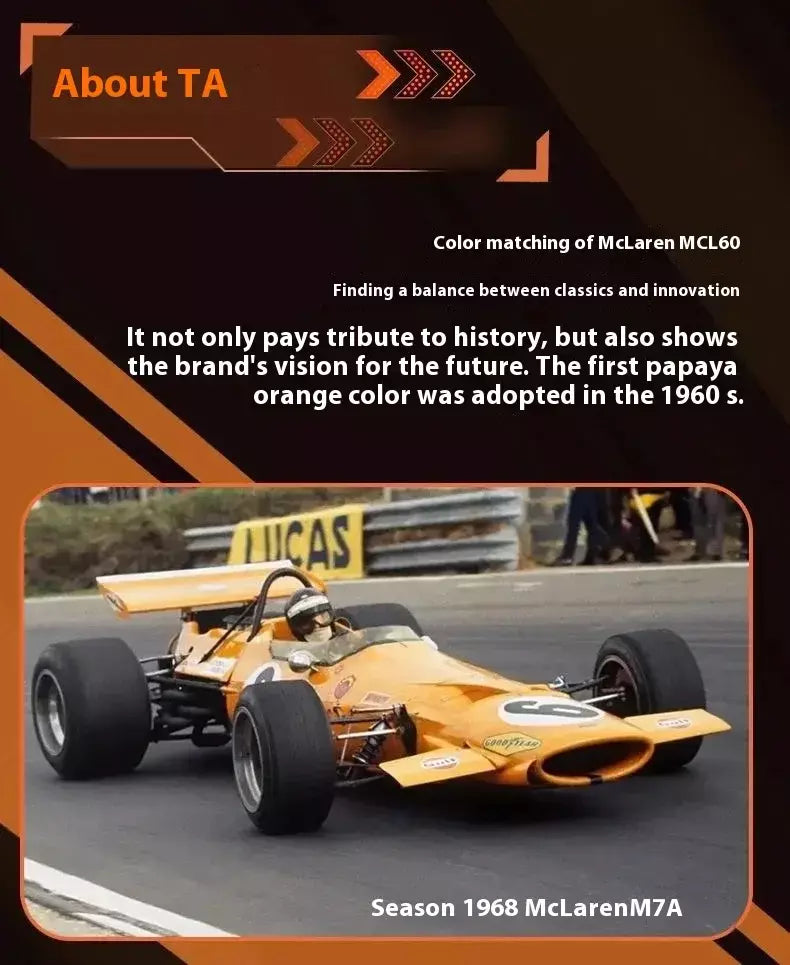 1:43 MCL60 2023 4 # Lando Norris P2 British GP Mclaren F1 #81 Oscar Piastri Diecast coleção de modelos de liga de amor clássico Hobby
